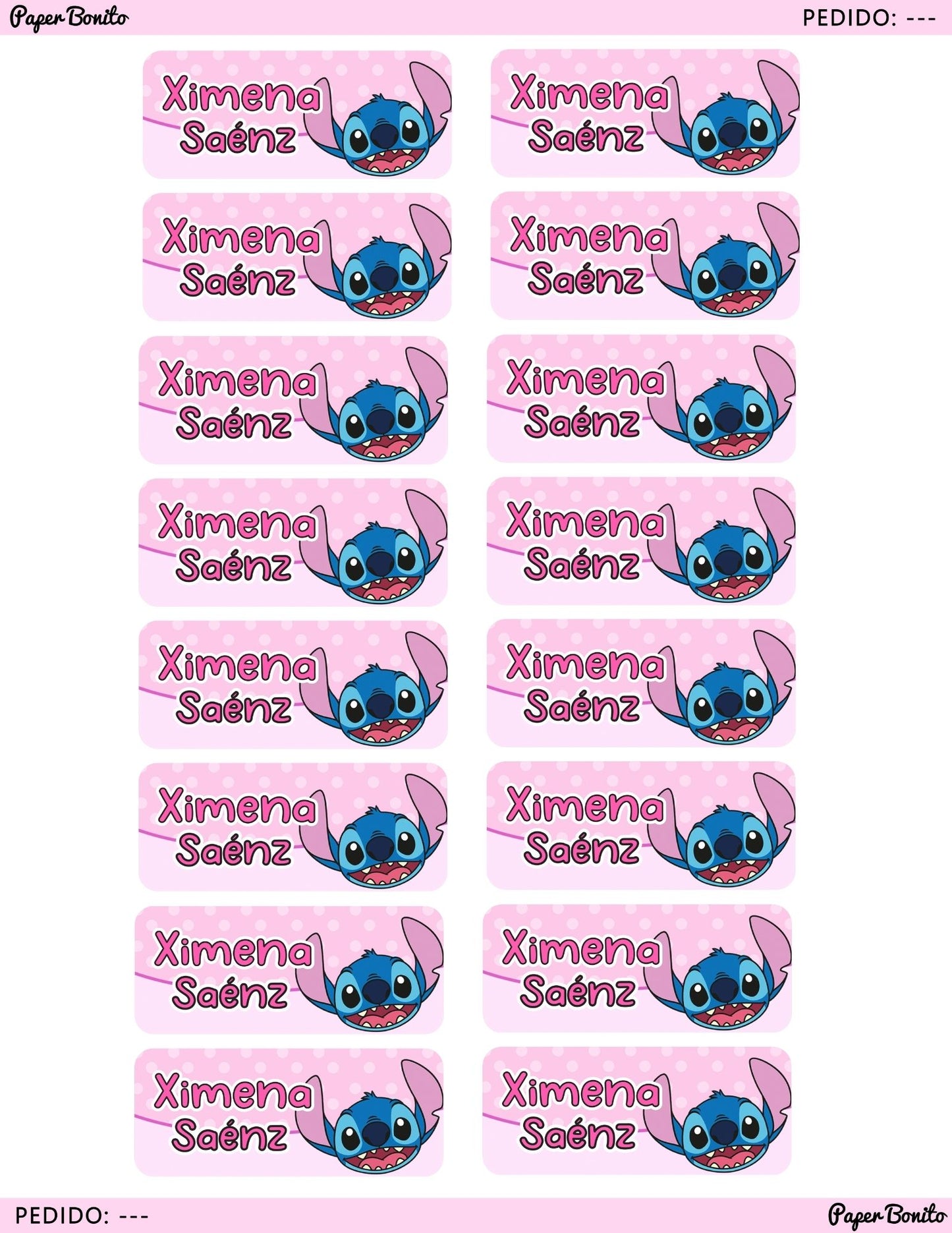 Stitch Rosa