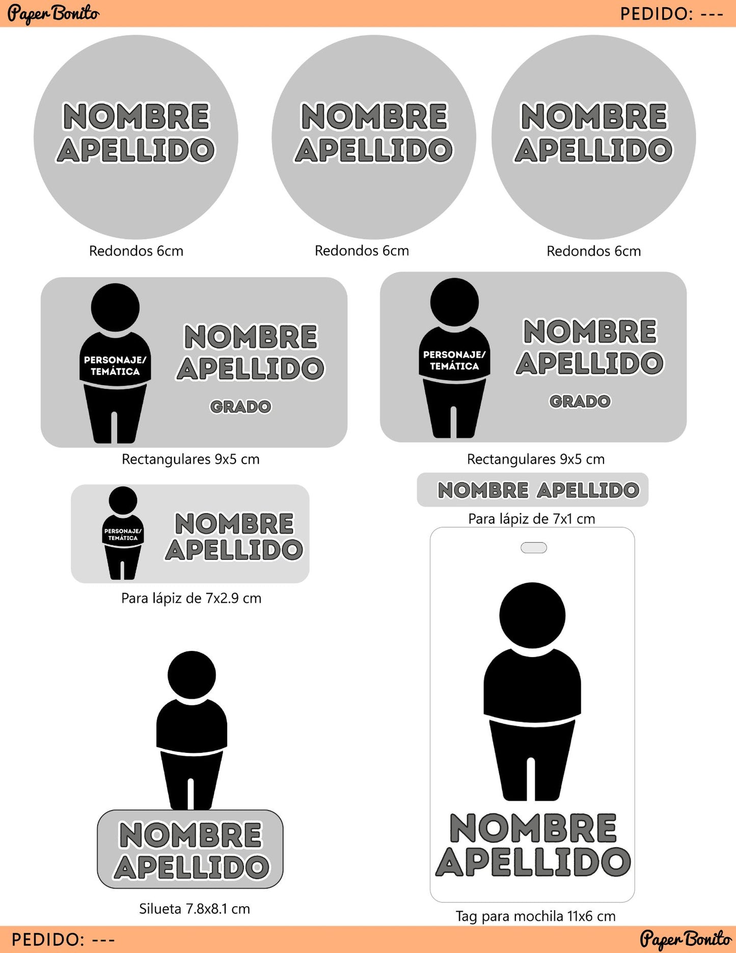 Diseño personalizado de etiquetas