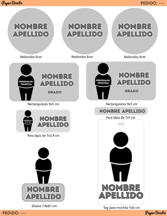 Diseño personalizado de etiquetas
