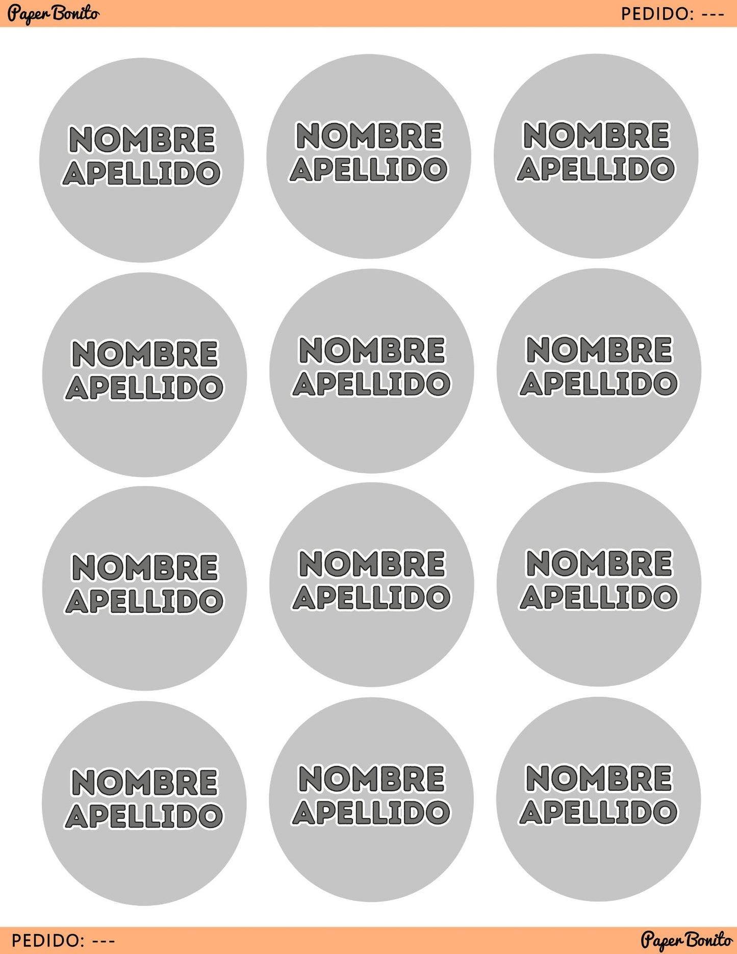 Diseño personalizado de etiquetas