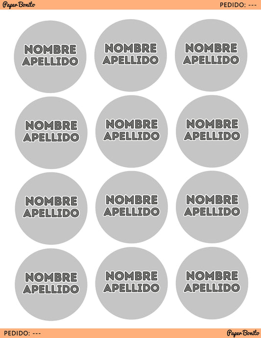 Diseño personalizado de etiquetas