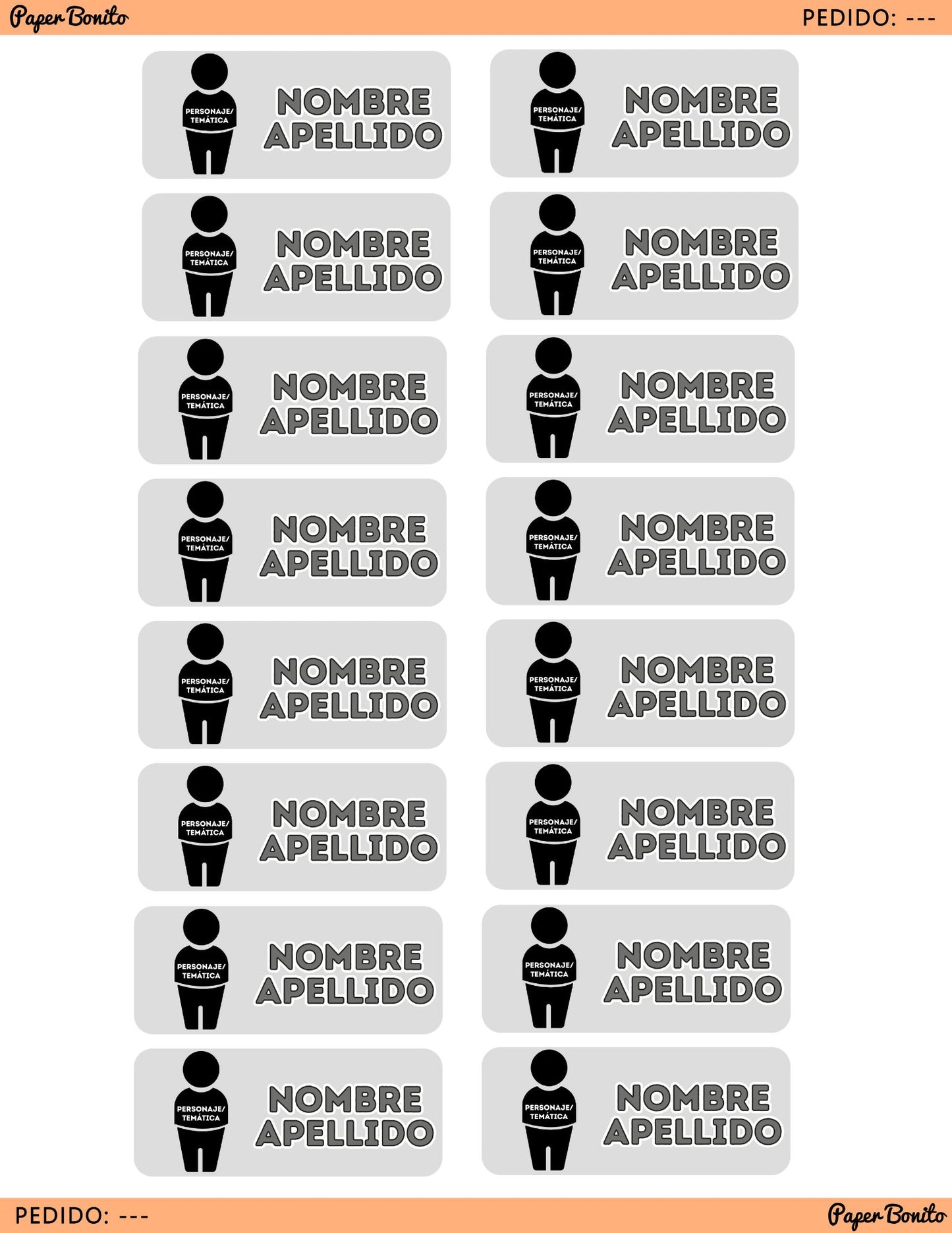Diseño personalizado de etiquetas